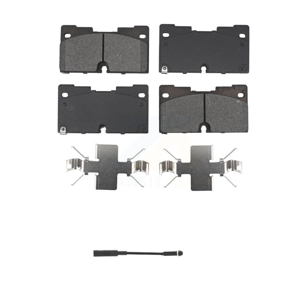 Semi-Metallic Brake Pad & Wear Sensor Front Kit For GMC Chevrolet Silverado 1500