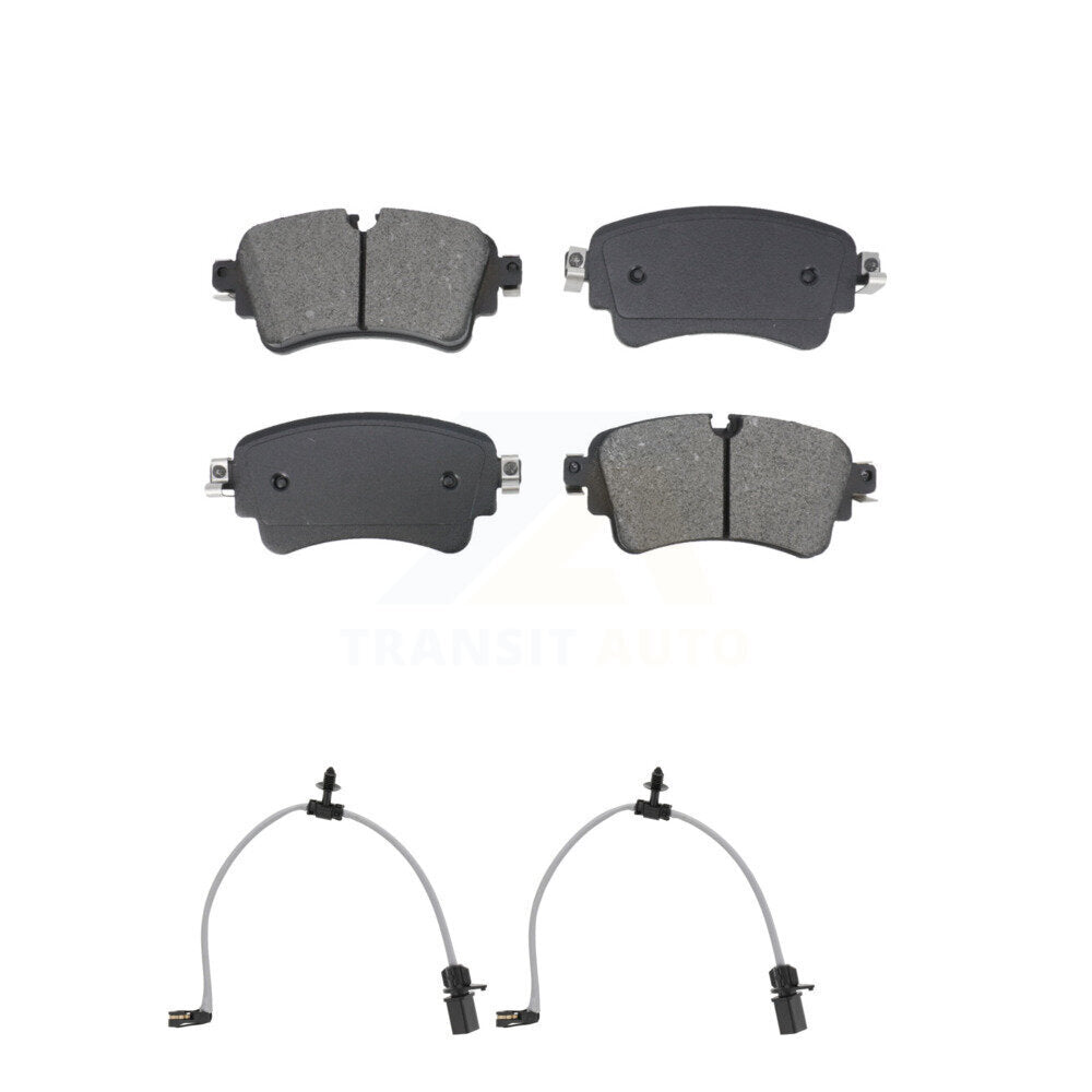 Semi-Metallic Brake Pad Wear Sensor Rear Kit For Audi Q5 A6 Quattro A7 Sportback