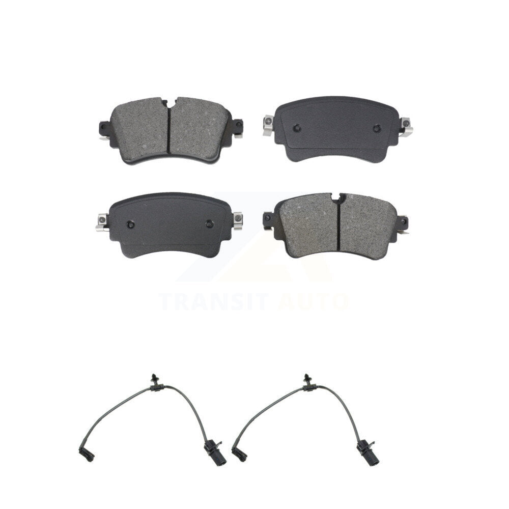 Semi-Metallic Brake Pad Wear Sensor Rear Kit For Audi A4 Quattro A5 Sportback S5