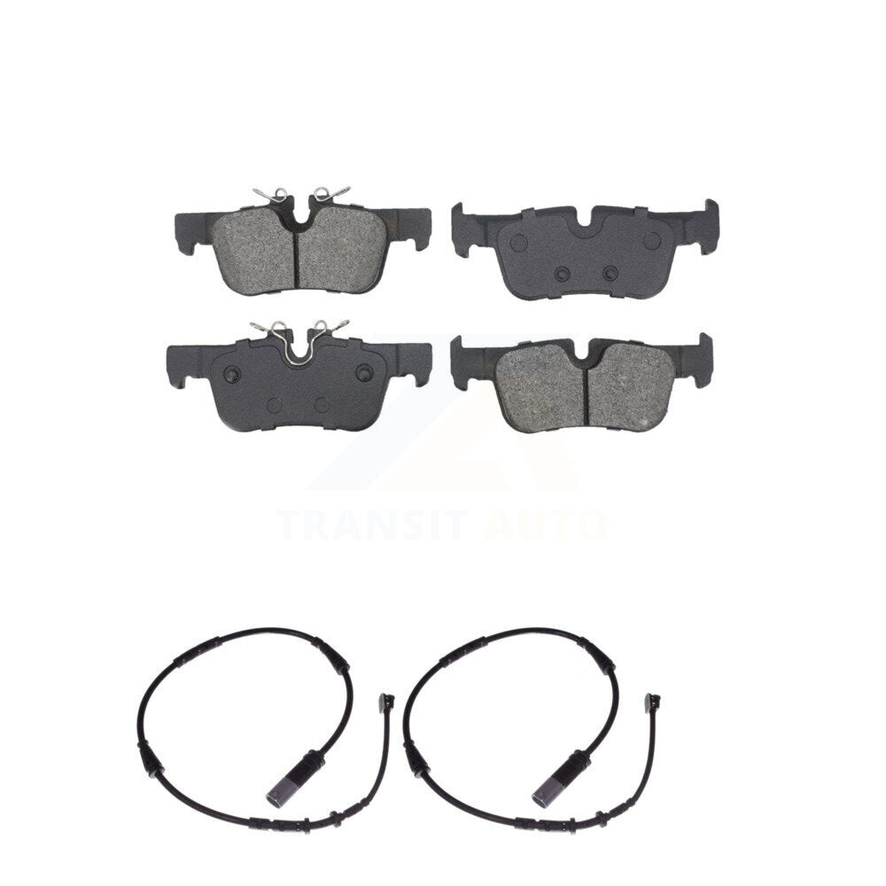 Semi-Metallic Brake Pad & Wear Sensor Rear Kit For BMW X1 Mini Cooper Countryman