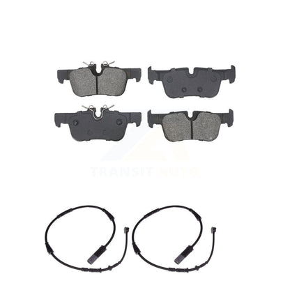 Semi-Metallic Brake Pad & Wear Sensor Rear Kit For BMW X1 Mini Cooper Countryman