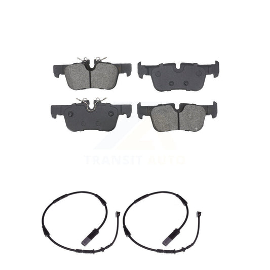 Semi-Metallic Brake Pad & Wear Sensor Rear Kit For BMW X1 Mini Cooper Countryman