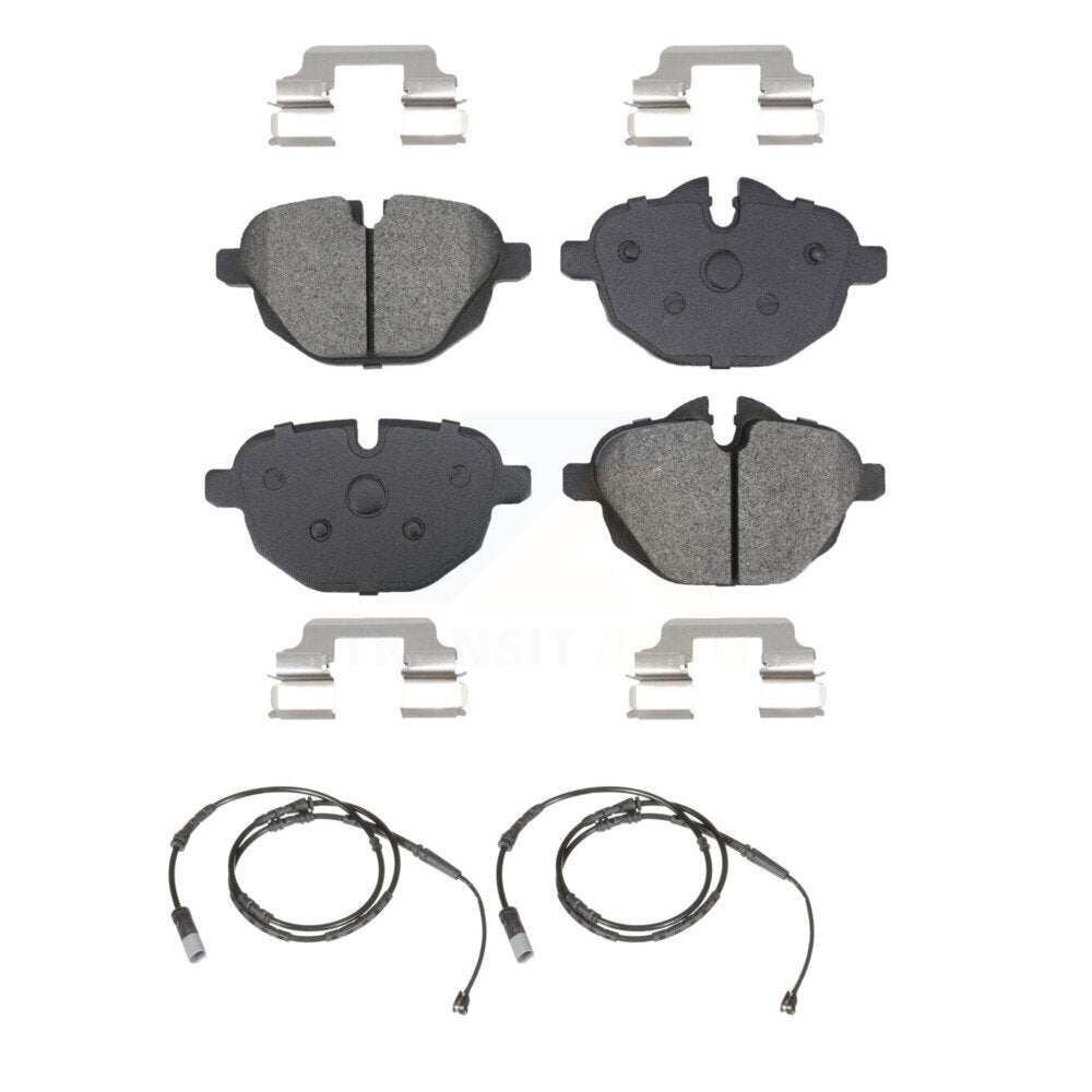 Semi-Metallic Disc Brake Pads And Wear Sensors Rear Kit For BMW X3 X4