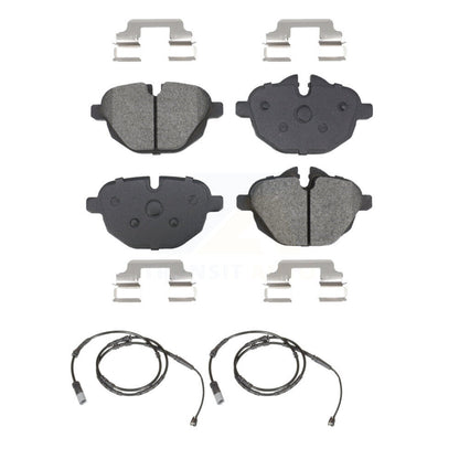 Semi-Metallic Disc Brake Pads And Wear Sensors Rear Kit For BMW X3 X4