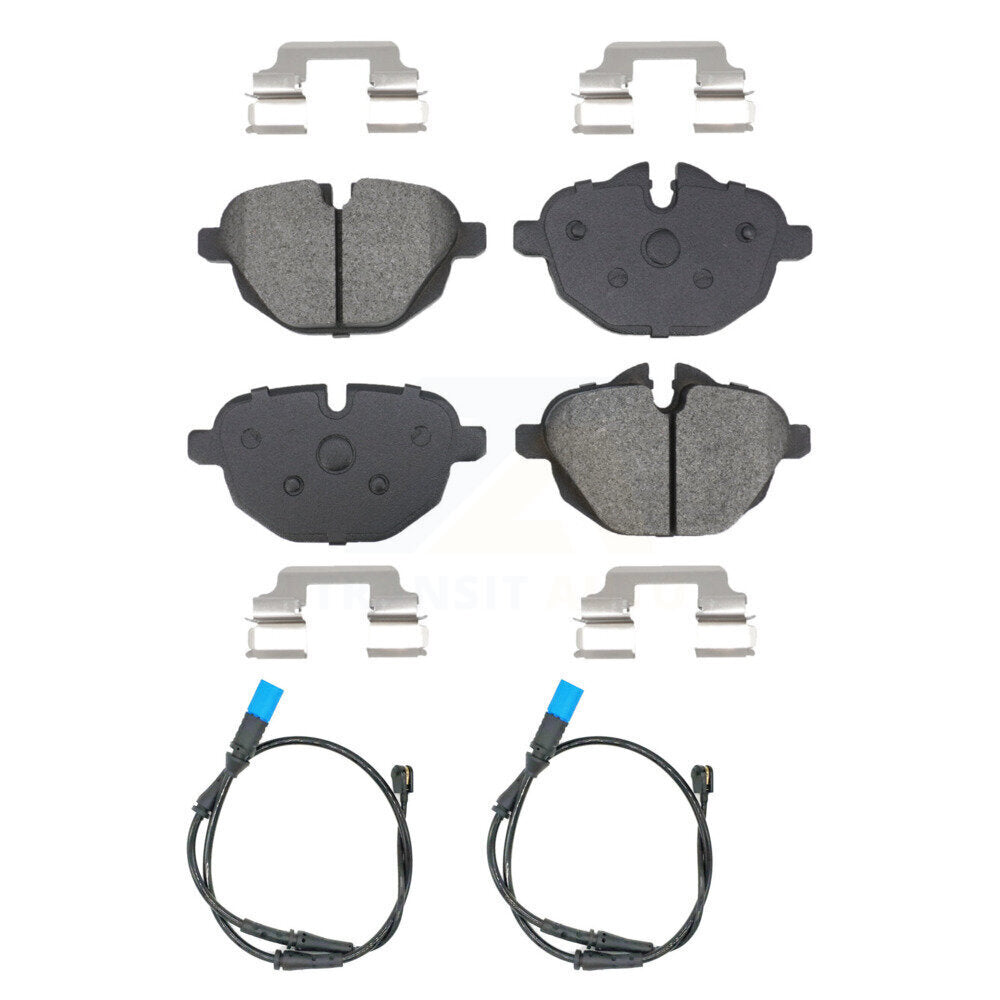 Semi-Metallic Disc Brake Pads And Wear Sensors Rear Kit For BMW X3