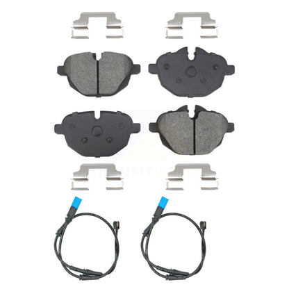 Semi-Metallic Disc Brake Pads And Wear Sensors Rear Kit For BMW X3