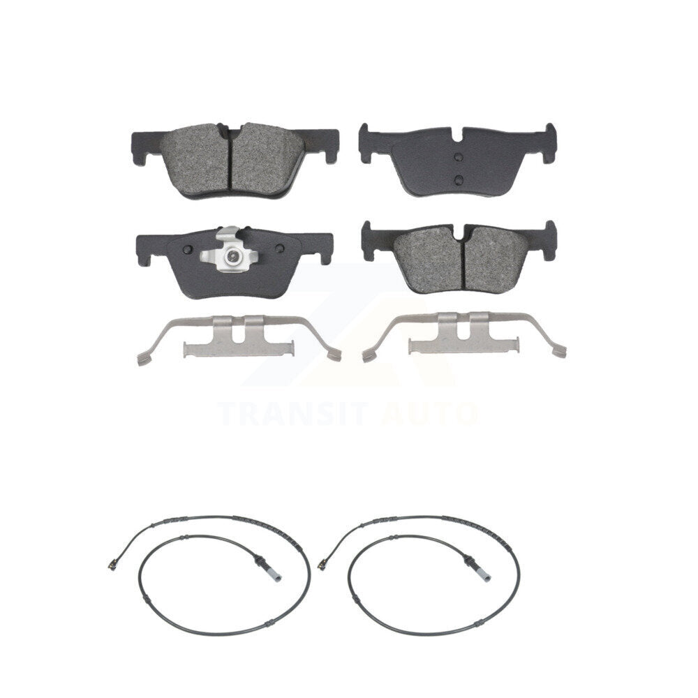 Semi-Metallic Brake Pads Wear Sensor Rear Kit For BMW 328i xDrive 330i 320i 428i