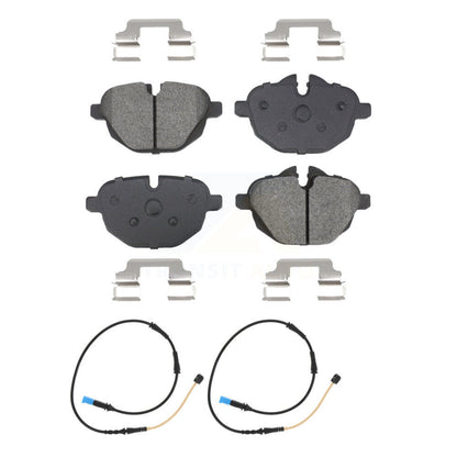 Semi-Metallic Disc Brake Pads And Wear Sensors Rear Kit For BMW X4