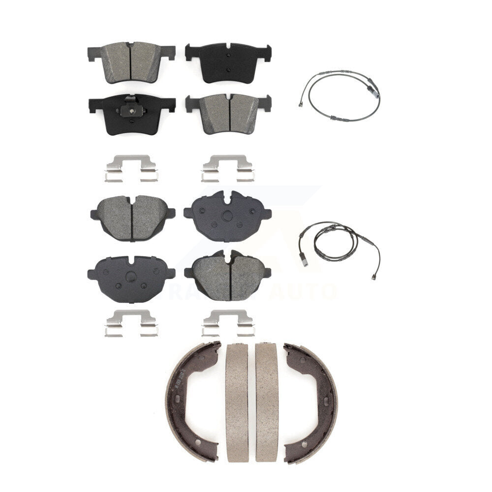 Semi-Metallic Brake Pad Wear Sensor Front Rear Kit (5Pc) For 11 BMW X3 xDrive28i