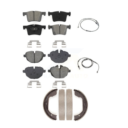 Semi-Metallic Brake Pad Wear Sensor Front Rear Kit (5Pc) For 11 BMW X3 xDrive28i