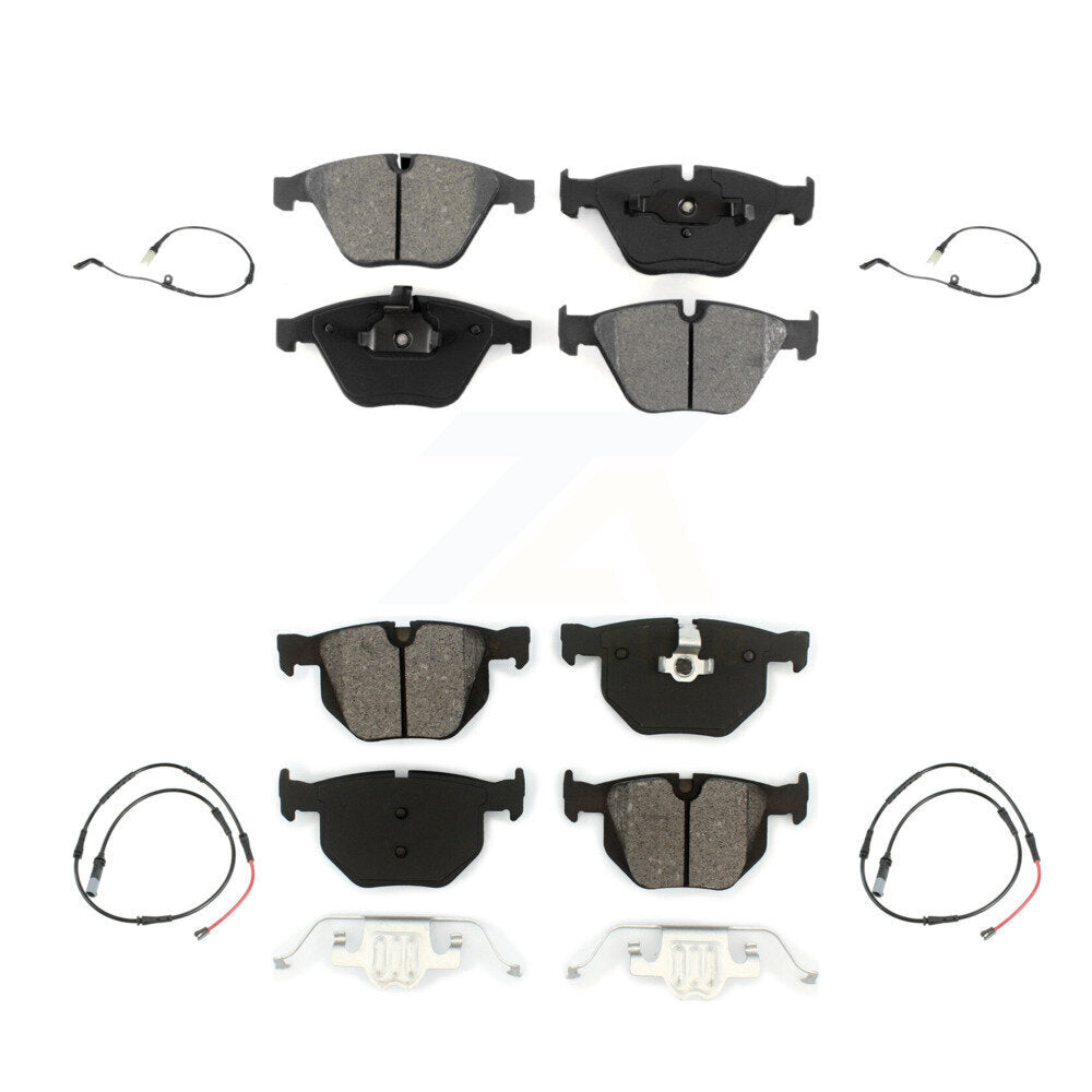 Semi-Metallic Disc Brake Pad Wear Sensor Front Rear Kit For BMW 528i xDrive 3.0L