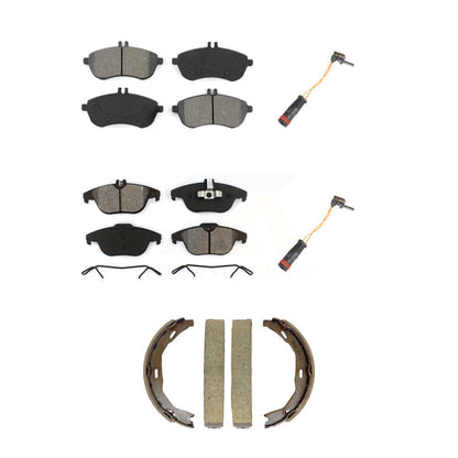 Semi-Metallic Brake Pads Wear Sensor Front Rear Kit (5Pc) For Mercedes-Benz C300