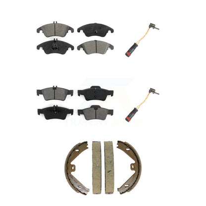 Semi-Metallic Brake Pads Wear Sensor Front Rear Kit (5Pc) For Mercedes-Benz E350