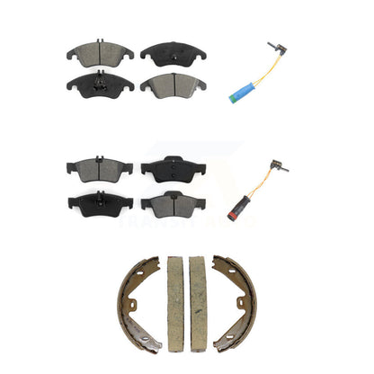Semi-Metallic Brake Pads Wear Sensor Front Rear Kit (5Pc) For Mercedes-Benz E400