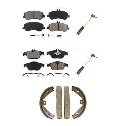 Semi-Metallic Brake Pad Extra Wear Sensor Front Rear Kit (5Pc) For Mercedes-Benz