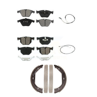 Semi-Metallic Disc Brake Pads And Wear Sensors Front Rear Kit (5Pc) For BMW X1