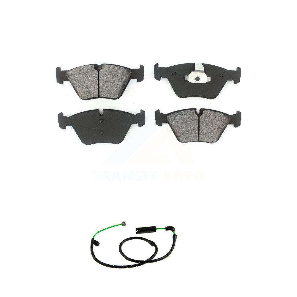 Semi-Metallic Disc Brake Pads And Wear Sensors Front Kit For BMW X3 3.0L