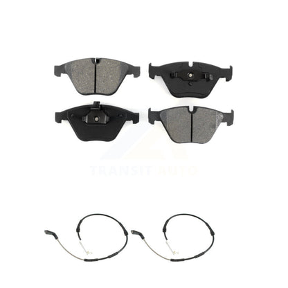 Semi-Metallic Brake Pads Wear Sensor Front Kit For 13 BMW X1 xDrive35i with 3.0L