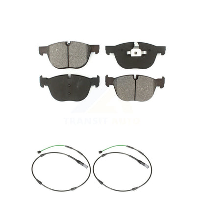 Semi-Metallic Brake Pad And Wear Sensor Front Kit For BMW X6 xDrive35i with 3.0L