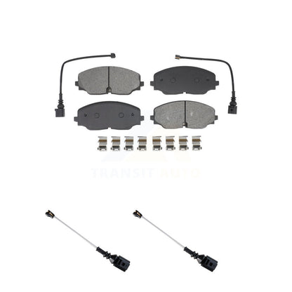 Semi-Metallic Brake Pad & Extra Wear Sensor Front Kit For Volkswagen Atlas Cross