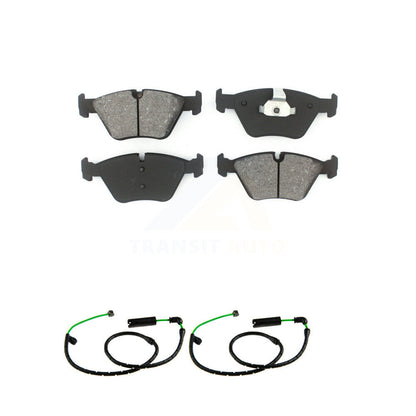 Semi-Metallic Disc Brake Pads And Wear Sensors Front Kit For BMW X3 3.0L