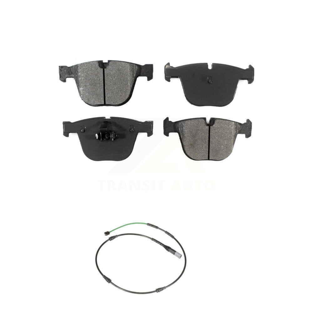Semi-Metallic Brake Pads & Wear Sensor Rear Kit For 2015-2016 BMW X5 M with 4.4L