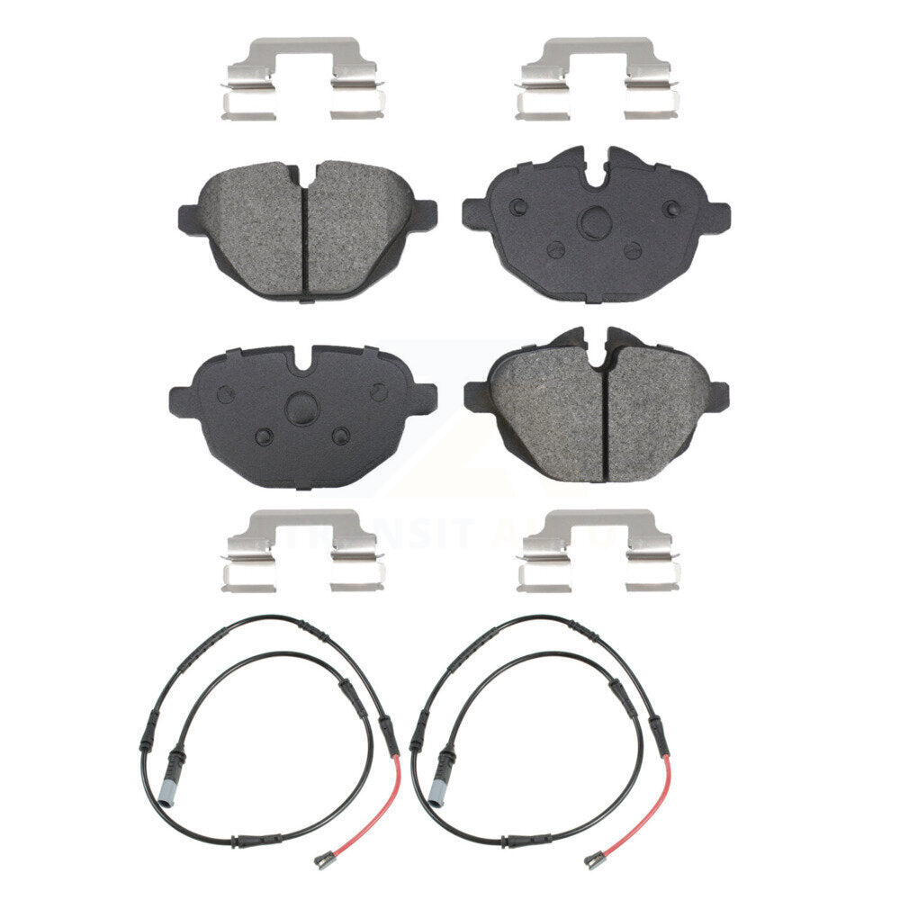 Semi-Metallic Disc Brake Pads And Wear Sensors Rear Kit For BMW 528i xDrive 535d