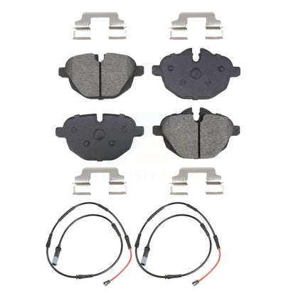 Semi-Metallic Disc Brake Pads And Wear Sensors Rear Kit For BMW 528i xDrive 535d