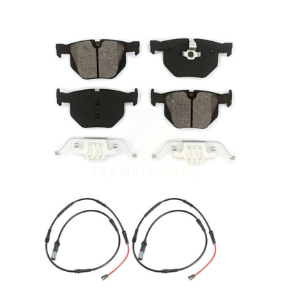 Semi-Metallic Disc Brake Pads Wear Sensor Rear Kit For 2009-2010 BMW 528i xDrive