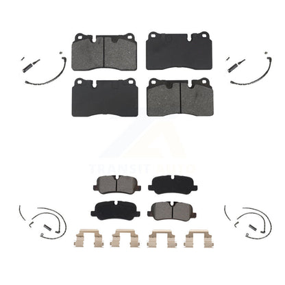 Semi-Metallic Disc Brake Pad And Wear Sensor Front Rear Kit For Land Rover Range