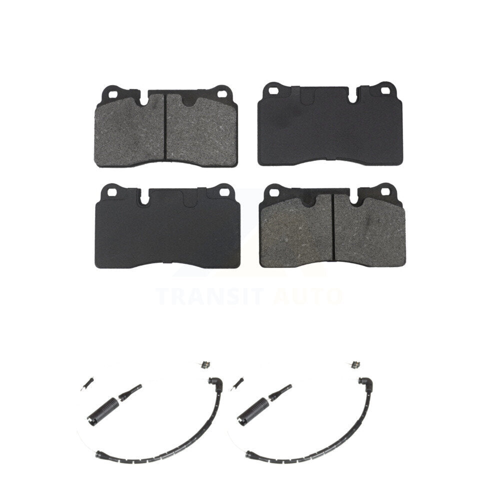 Semi-Metallic Disc Brake Pads And Wear Sensors Front Kit For Land Rover Range