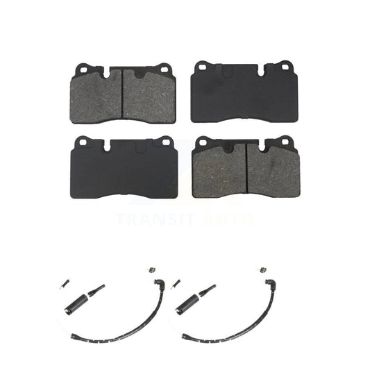 Semi-Metallic Disc Brake Pads And Wear Sensors Front Kit For Land Rover Range