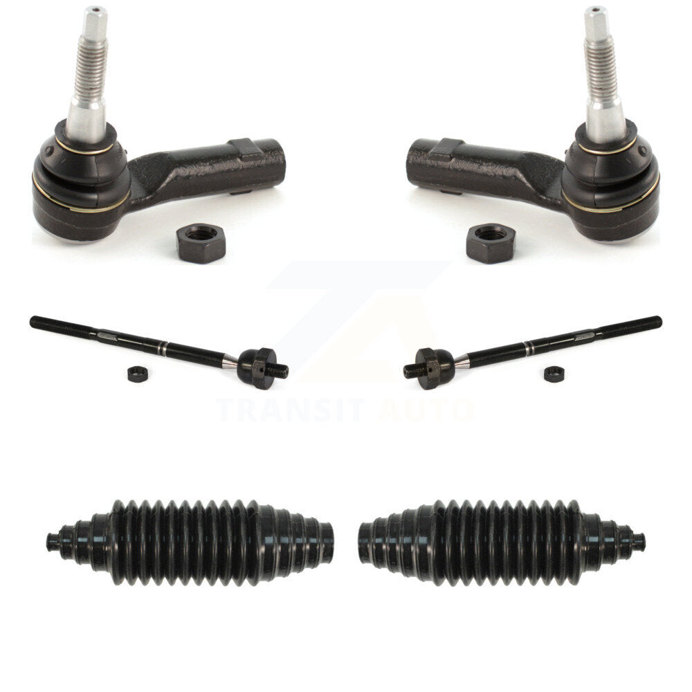 Steering Tie Rod End & Boot Front Kit For Ford F-150 Lincoln Mark LT 4WD