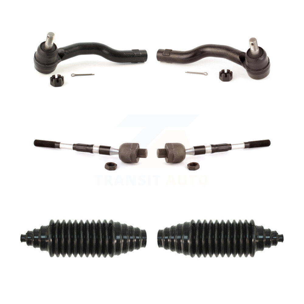 Steering Tie Rod End & Boot Front Kit For Nissan TITAN Armada INFINITI QX80 QX56