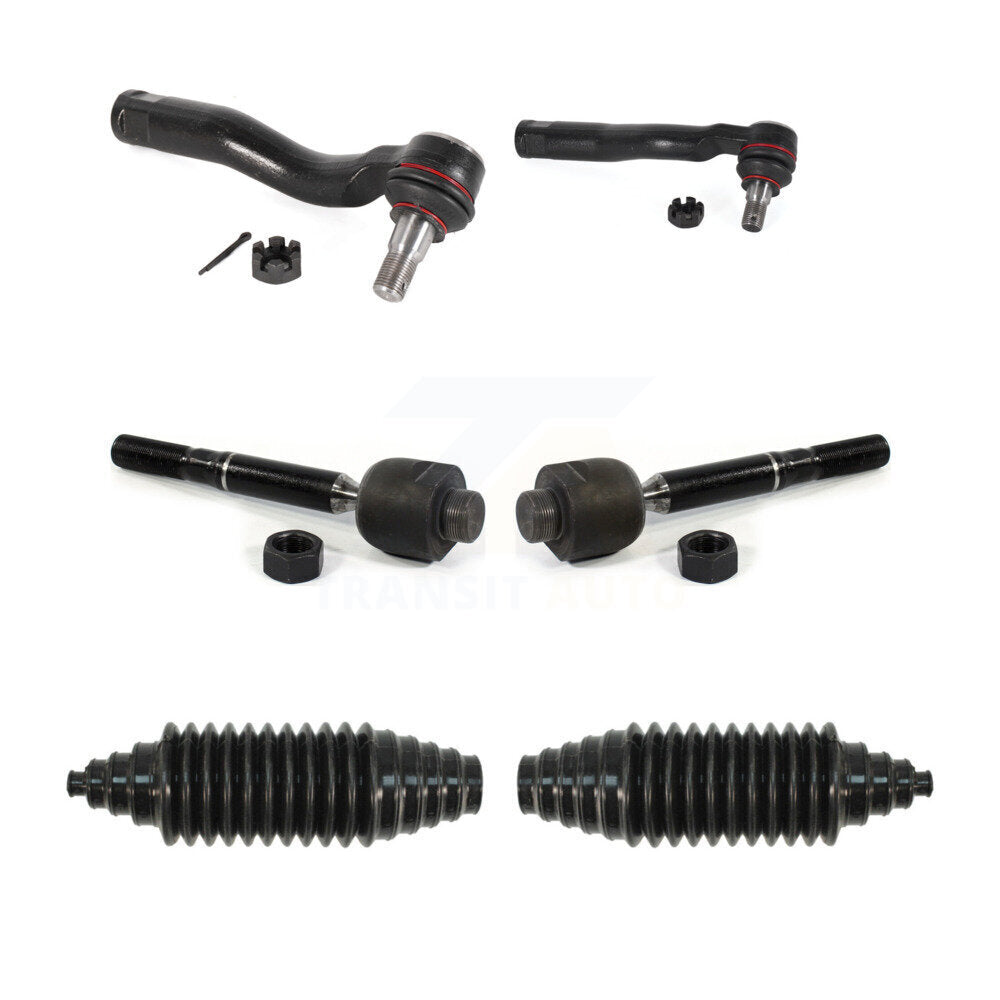 Steering Tie Rod End & Boot Front Kit For Toyota Tundra Sequoia