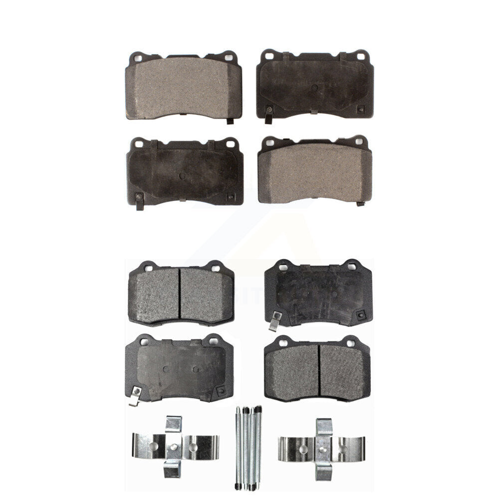 Ceramic Brake Pads Front Rear Kit For Tesla X Cadillac CTS S STS