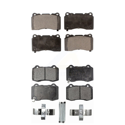 Ceramic Brake Pads Front Rear Kit For Tesla X Cadillac CTS S STS