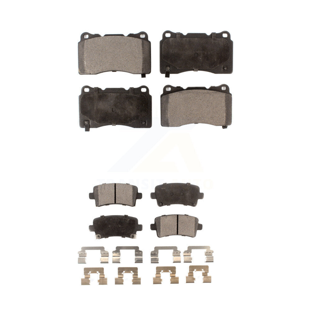 Ceramic Brake Pads Front Rear Kit For Buick Regal Cadillac XTS Saab 9-5