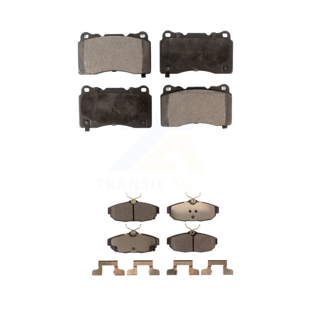 Ceramic Brake Pads Front Rear Kit For 2012 Ford Mustang Boss 302 Shelby GT500