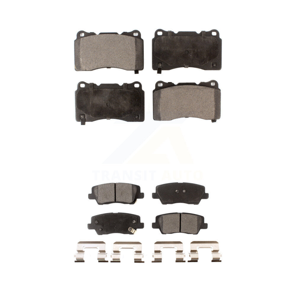 Ceramic Brake Pads Front Rear Kit For Cadillac ATS CTS