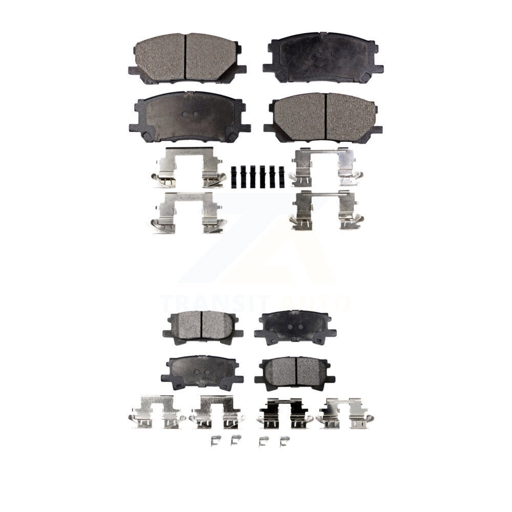 Ceramic Brake Pads Front Rear Kit For Lexus RX350 RX330 Toyota Highlander RX400h