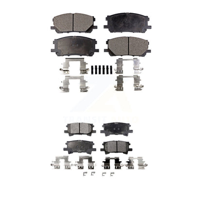 Ceramic Brake Pads Front Rear Kit For Lexus RX350 RX330 Toyota Highlander RX400h