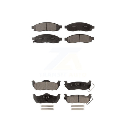 Ceramic Brake Pads Front Rear Kit For Nissan TITAN INFINITI QX56 Armada