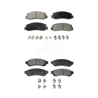 Ceramic Brake Pad Front Rear Kit For Ford F-350 Super Duty With Dual Wheels