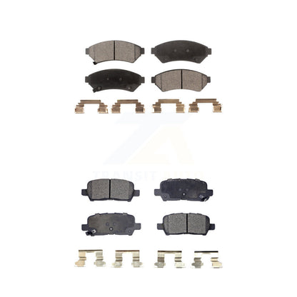 Ceramic Brake Pads Front Rear Kit For Buick LaCrosse Pontiac Grand Prix Allure