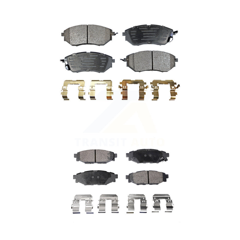 Ceramic Brake Pads Front Rear Kit For Subaru WRX