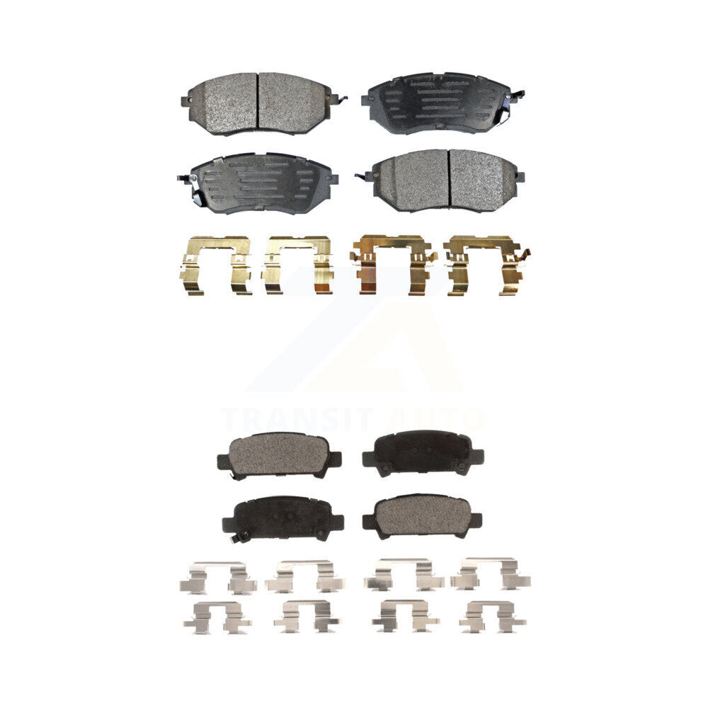 Ceramic Brake Pads Front Rear Kit For Subaru Legacy