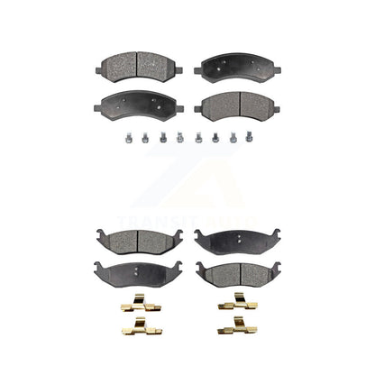 Ceramic Brake Pads Front Rear Kit For Ram 1500 Classic Dodge Chrysler Aspen