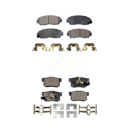 Ceramic Brake Pads Front Rear Kit For Honda CR-V Acura RDX Accord Crosstour