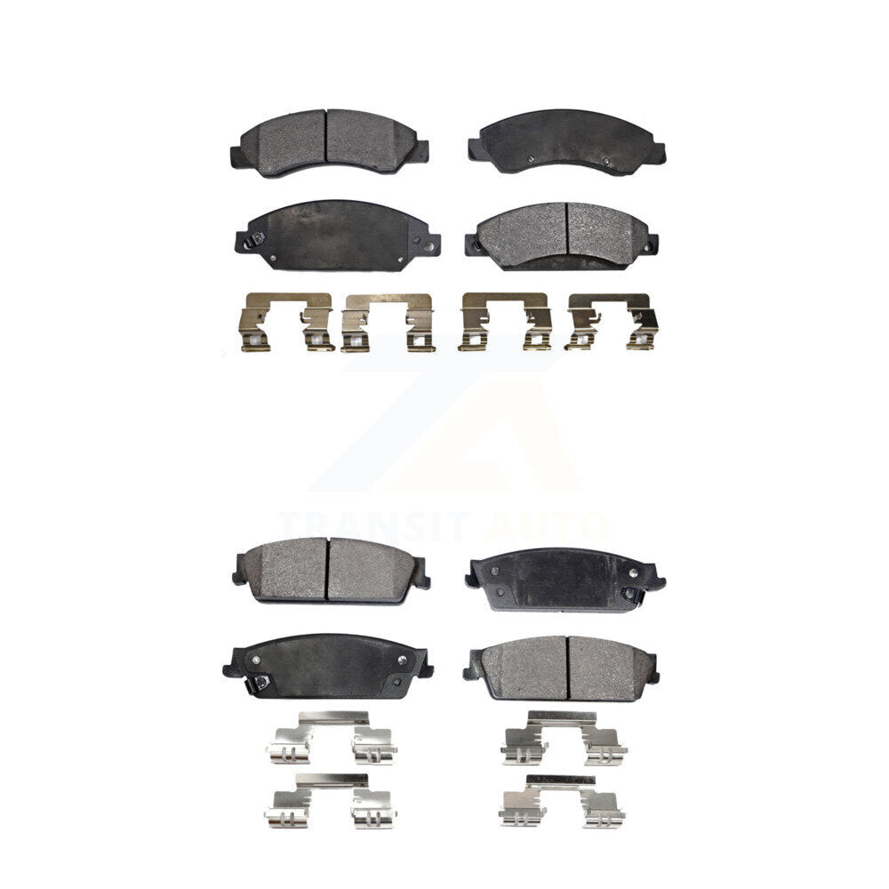 Ceramic Brake Pads Front Rear Kit For Chevrolet Avalanche Cadillac GMC Tahoe XL